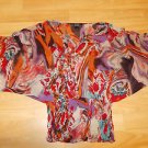 Womens red black white short sleeve blouse Womens Strapless blouse shirt L