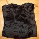 Womens black short sleeveless blouse Black short sleeve top blouse shirt  L