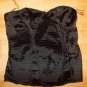 Womens black short sleeveless blouse Black short sleeve top blouse shirt L