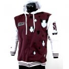 Skater hoodie jacket by SCIFEN long sleeve hoody jacket Skater Jacket XL-4 Red