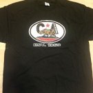 California The Golden State Black short sleeve T Shirt Cali Est.1850 Tee 2XL