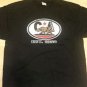 California The Golden State Black short sleeve T Shirt Cali Est.1850 Tee 2XL