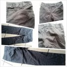 Womens gray black cotton pants Womens dress casual tweed design pants 8WX32L