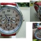 Mens Stylish Faux Black Leather Strap Quartz Watch Dress Casual Men's Wath