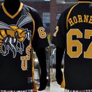 Mens short sleeve football jersey Alabama State football jersey S-4X HORNETS