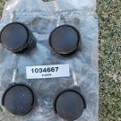 LOT SET of 4 Black Plastic Office Chair Replacement Caster Wheel Swivel Rolling