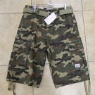 Mens Camouflage cargo shorts by PRO CLUB green Camouflage cargo shorts W30-64