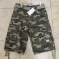 Mens Camouflage cargo shorts by PRO CLUB green Camouflage cargo shorts W30-64