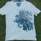 Buffalo David Bitton white SHORT SLEEVE V NECK T SHIRT Buffalo V NECK T SHIRT L