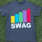 SWAG Gray short sleeve T shirt  Take That Swager short sleeve Tee shirt  M