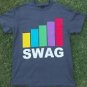 SWAG Gray short sleeve T shirt  Take That Swager short sleeve Tee shirt  M