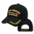 Iraqi Freedom Veteran Iraq Prior Service Military Black Veteran Baseball Cap