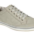 Mens gray low top sneaker shoe low top leather sneaker shoe 6.5-12 Tie up