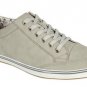 Mens gray low top sneaker shoe low top leather sneaker shoe 6.5-12 Tie up