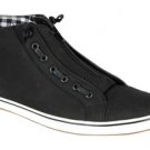 Mens black high top sneaker shoe high top leather sneaker shoe 6.5-12 Zip up