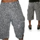 SHMACK Gray Camouflage cargo shorts Gray Cheetah print cargo board shorts W36-40