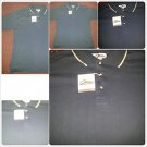 Mens Navy Blue polo shirt short sleeve cotton blend short sleeve polo shirt  XL