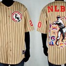 Mens Negro League Baseball Jersey NLBM Commemorative Baseball Jersey M-5XL TAN