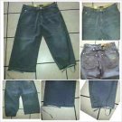 MENS PREMIUM GRAY DENIM JEAN CLAM DIGGER CAPRI PANTS DENIM CAPRI PANTS 32-42W