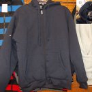 Heavy Weight Long Sleeve Cotton Wool Hoodie Hoody Jacket Navy Blue Hoodie S-3X