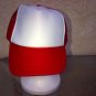 Red White Truck Hat Cap Cotton Mesh Snapback Trucker Hat Baseball Cap One SZ
