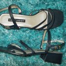 Womens Black Nine West Shoes Flats Strap up shoe Nine West Black Flats SZ10 US