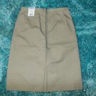 Womens khaki pleated skirt Tan 25" skirt Tan Skirt Khaki skirt SZ 10 Skirt NWT