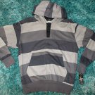 Gray Black stripe long sleeve hoodie hoody sweater Long sleeve hoody sweater SML
