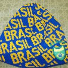 BLUE GOLD BRASIL SKULL CAP ESPANA EMBROIDERY EMBROIDED SKULL CAP BEANIE #1