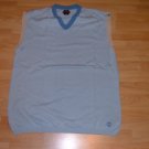 Blue sleeveless V neck Sweater Mecca Light Blue V Neck Sweater XLT