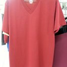 BURGUNDY SHORT SLEEVE V NECK T SHIRT  PRO CLUB COMFORT T SHIRT S-3X 6PACK