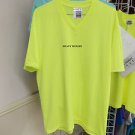 SAFETY YELLOW SHORT SLEEVE V NECK T SHIRT PRO CLUB HEAVY T SHIRT S-3X 6PACK