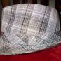 Men Women Unisex Fedora Hat Fedora Hat with Tan black plaid band NEW 56CM NWOT