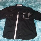 Mens black long sleeve shirt by MO7 black long sleeve button up shirt XL 4X NWOT
