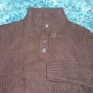 Mens Brown long sleeve sweater by Johnny J Dark Brown long sleeve sweater M XL