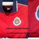 Chivas USA Red Long sleeve track Soccer Jacket MLS Soccer Track Jacket  L-2X