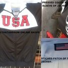 Team USA Black Red Long sleeve track Soccer Jacket MLS Soccer Track Jacket  L-2X
