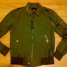 Olive green long sleeve jacket Army green military style jacket coat S-2XL