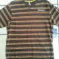 Rocawear Brown short sleeve V neck T shirt V-neck stripe short sleeve t shirt M
