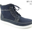 Blue High Top Sneaker Boots Mens High top Casual Shoe Boot sneaker 8-12 NEW