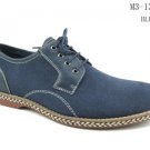 Blue low top loafers oxfords Casual dress Shoe Mens blue tie up loafers 8-12