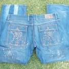 BERT EIGSLER & CO. straight leg jeans blue denim jean pants Men blue jean 44X34
