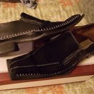 Black slip on Dress shoe Suede Black Slip On dress loafer casual shoe 9.5US