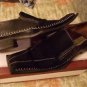 Black slip on Dress shoe Suede Black Slip On dress loafer casual shoe 9.5US