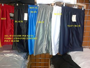 Red Polyester gym shorts Heavy weight basketball football soccer shorts S-4X NWT