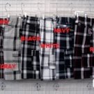 Red plaid cargo shorts stripe Red Black plaid cargo shorts S-XL CARGO SHORTS 613