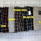 Navy blue plaid cargo shorts Blue White stripe plaid cargo shorts S-XL CARGO 615