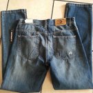AKADEMIKS Blue denim jean pants Mens Straight leg Relax blue jean pants 32WX32L