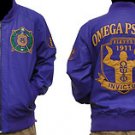 Omega Psi Phi Leather Fraternity Jacket Purple Omega Psi Phi Jacket Coat M-2X
