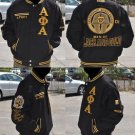 ALPHA PHI ALPHA BLACK LONG SLEEVE JACKET L-5X TWILL